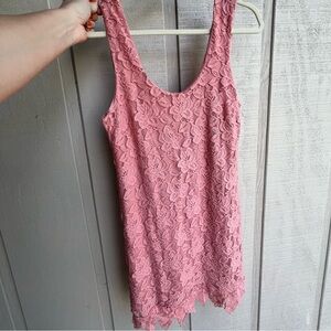 Jack by BB Dakota Mauve Lace Sleeveless Dress